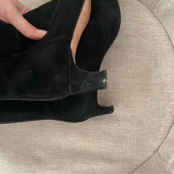 JCrew Black Suede Stevie Heeled Ankle Boot - Picture 10 of 14